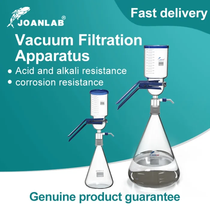 1000 mL Vacuum Filter Apparatus — glass flask, sand-core membrane filter